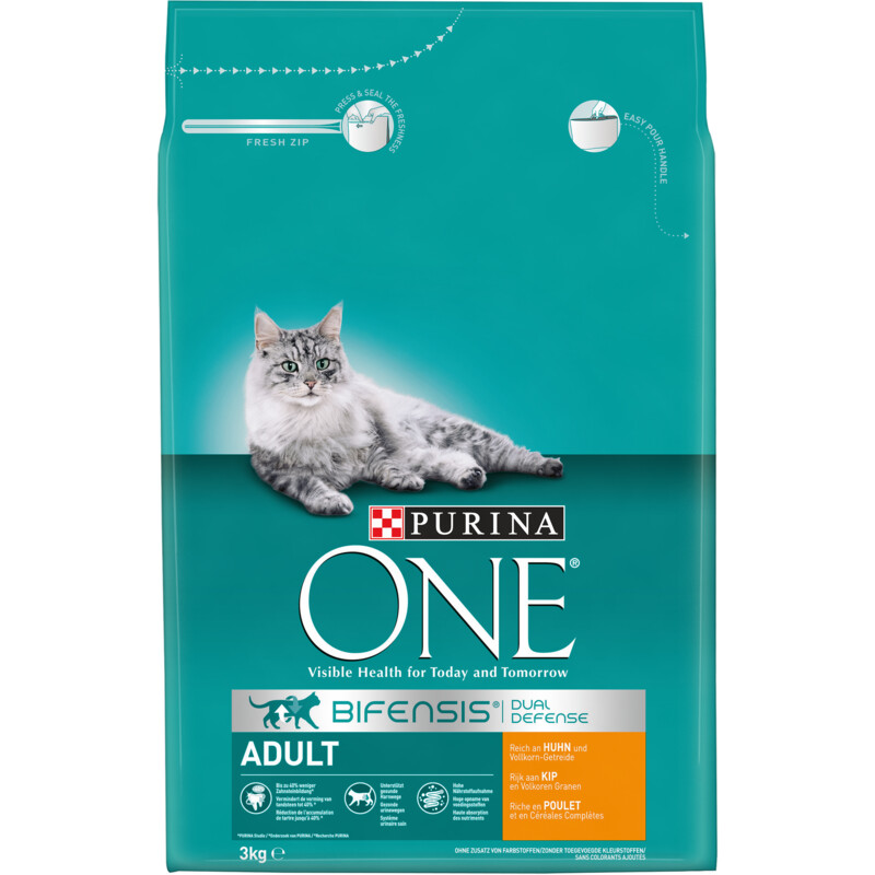 Een afbeelding van Purina ONE Bifensis adult rijk aan kip