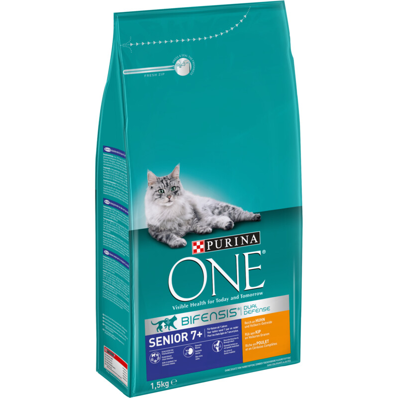 Een afbeelding van Purina ONE Senior 7+ rijk aan kip