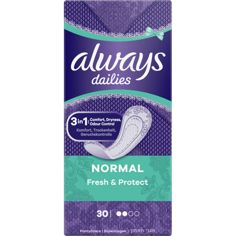 Een afbeelding van Always Fresh normal 0% perfume inlegkruisje