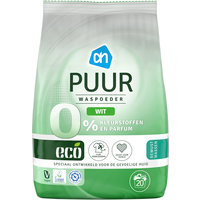 Een afbeelding van AH Eco Wasmiddel puur wit poeder