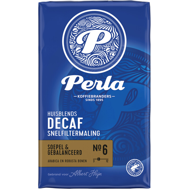 Een afbeelding van Perla Huisblends Decaf snelfiltermaling