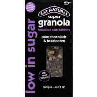 Een afbeelding van Eat Natural Super granola pure chocolade & hazelnoot