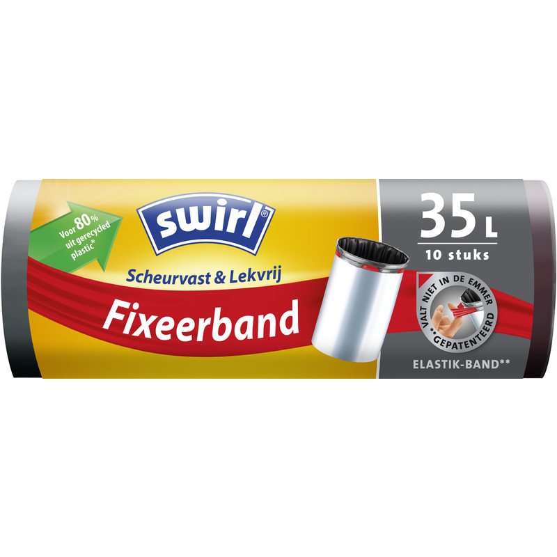 Een afbeelding van Swirl Afvalzakken fixeerband 35 liter