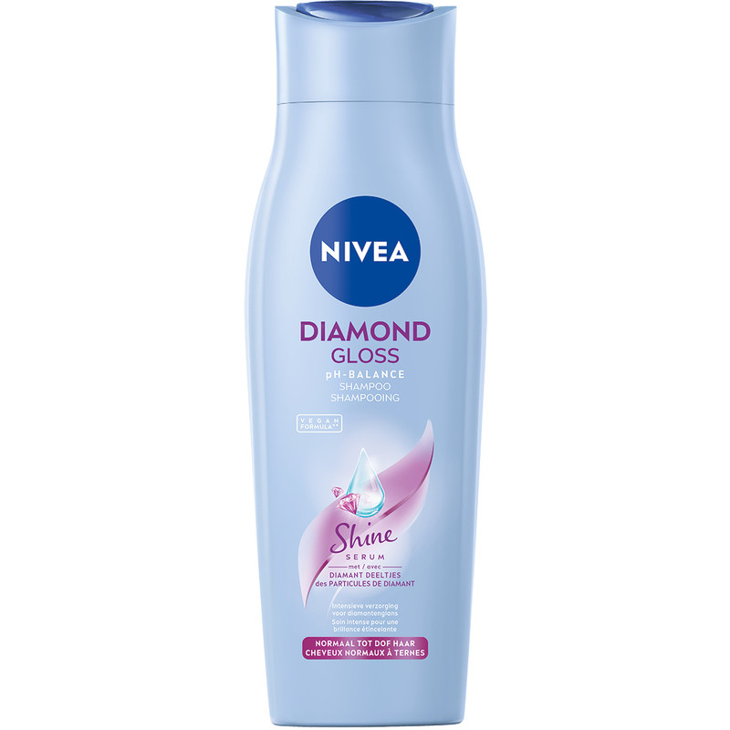 Een afbeelding van Nivea Diamond gloss care shampoo