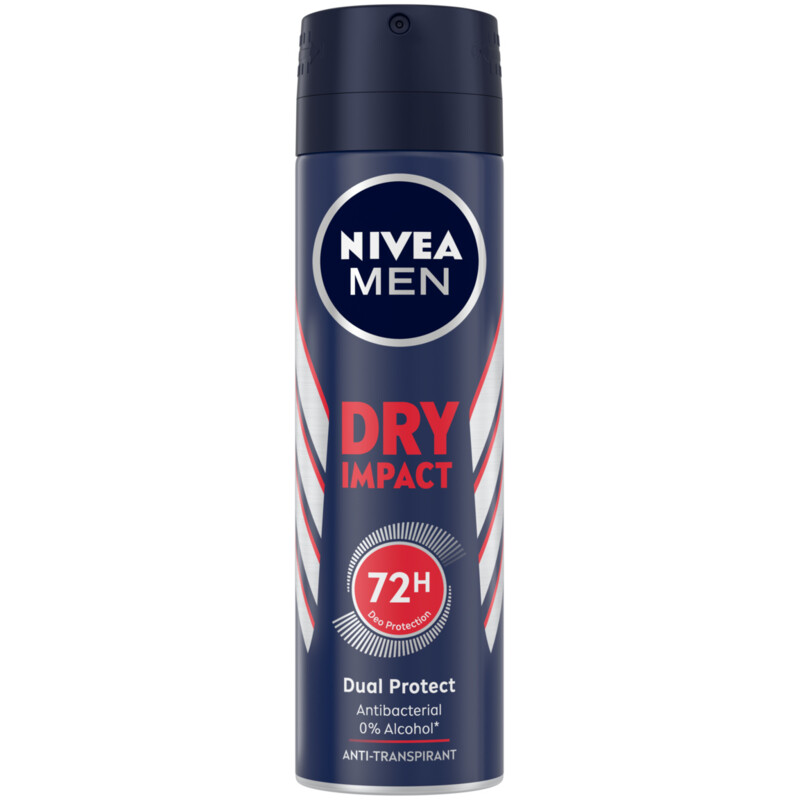 Nivea Men dry impact antitranspirant spray bestellen ah.nl