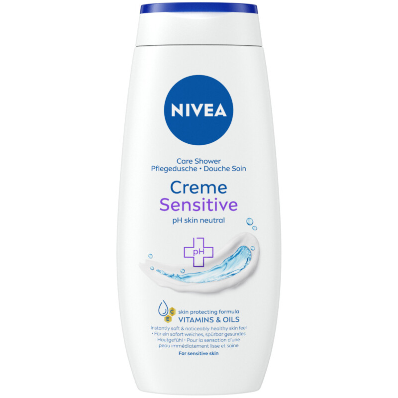 Een afbeelding van Nivea Crème sensitive douchecrème