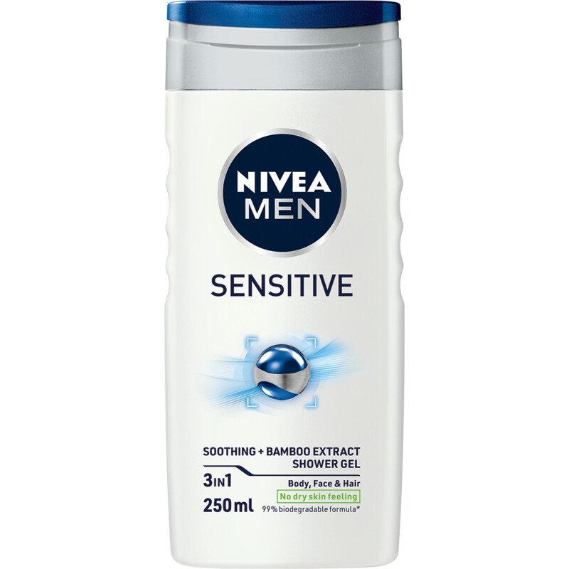 Een afbeelding van NIVEA Men sensitive douchegel 3-in-1