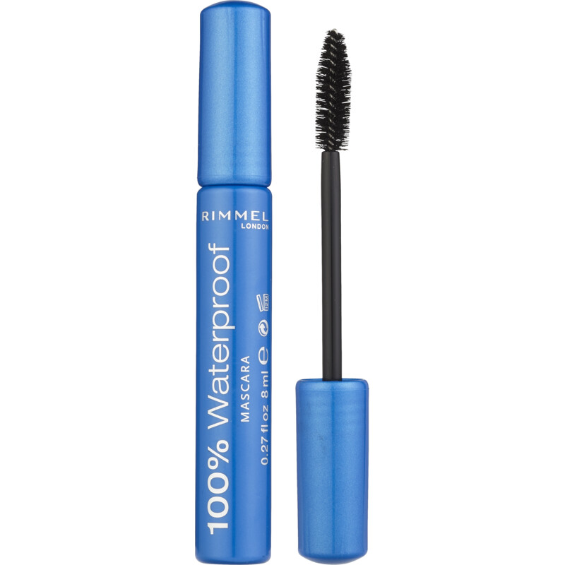 Een afbeelding van Rimmel London 100% Waterproof mascara 001 zwart