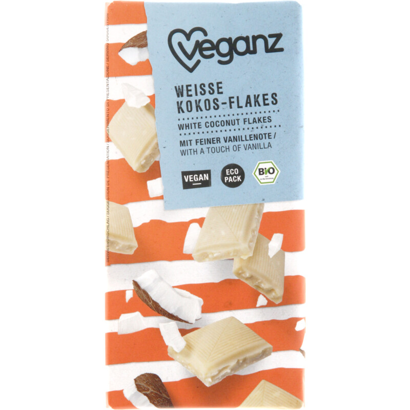 Een afbeelding van Veganz Weisse kokos-flakes reep