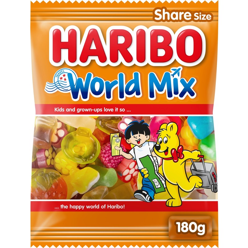 Een afbeelding van Haribo Worldmix 180 gram