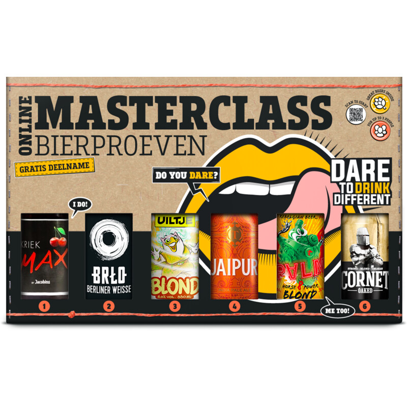 Een afbeelding van Dare To Drink Different online masterclass bierpakket