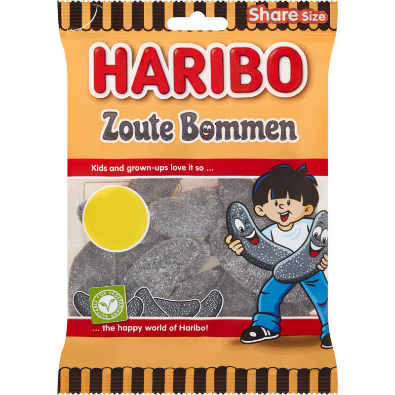 Een afbeelding van Haribo Zoute Bommen