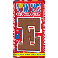 Een afbeelding van Tony's Chocolonely Melkchocolade letterreep E