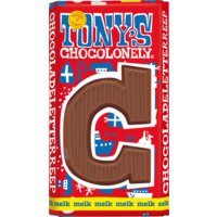 Een afbeelding van Tony's Chocolonely Melkchocolade letterreep C