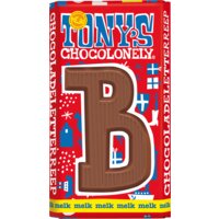 Een afbeelding van Tony's Chocolonely Melkchocolade letterreep B