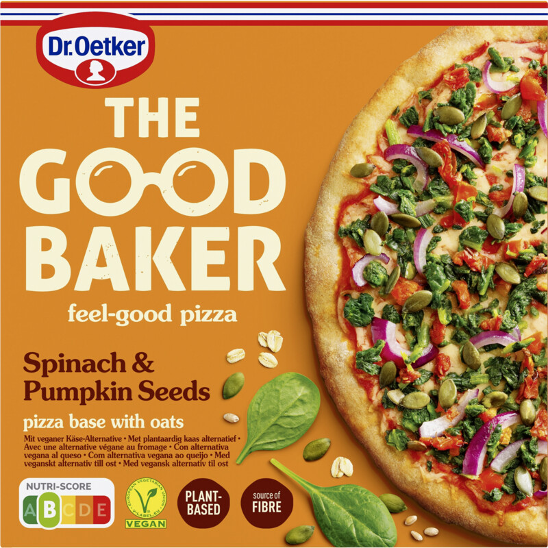 Een afbeelding van Dr. Oetker The good baker pizza spinach