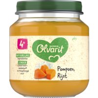 Een afbeelding van Olvarit 4+ mnd pompoen rijst