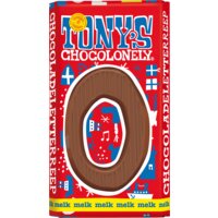 Een afbeelding van Tony's Chocolonely Melkchocolade letterreep O