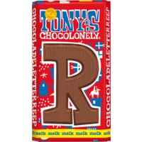 Een afbeelding van Tony's Chocolonely Melkchocolade letterreep R