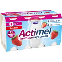 Een afbeelding van Danone Actimel Aardbei 0% bel
