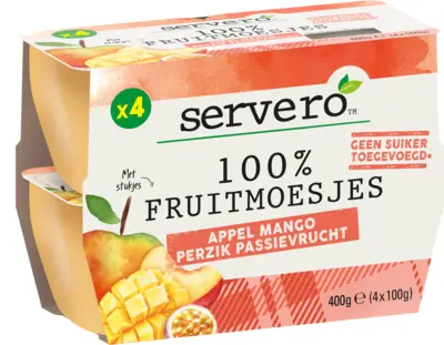 pdp-image-Servero 100% Fruitmoesje appel mango perzik