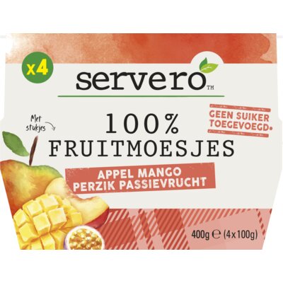 pdp-image-Servero 100% Fruitmoesje appel mango perzik