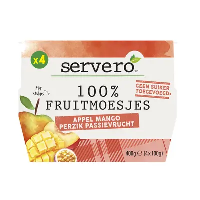 pdp-image-Servero 100% Fruitmoesje appel mango perzik