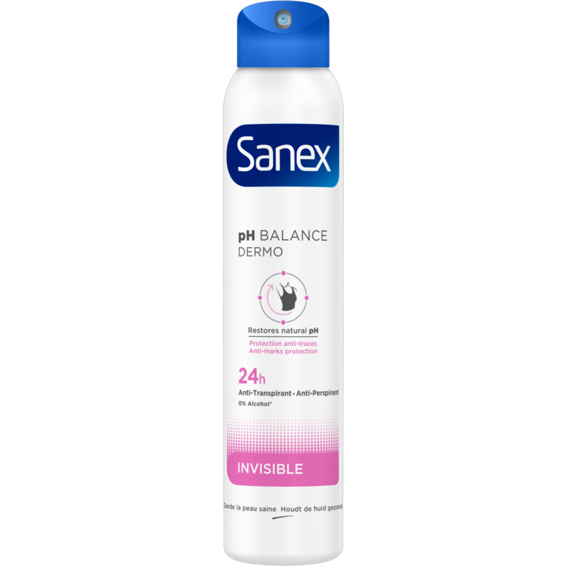 Een afbeelding van Sanex Dermo invisible deodorant spray