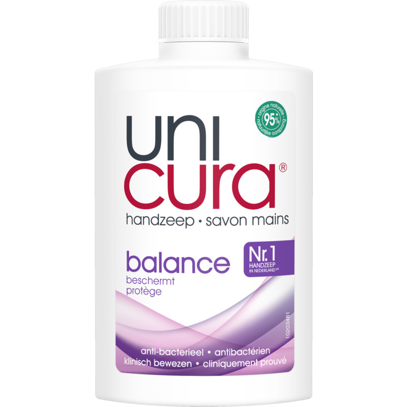 Een afbeelding van Unicura Balans anti bacterieel handzeep navul