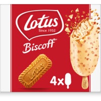 Een afbeelding van Lotus Biscoff speculoos witte chocola ijsstick