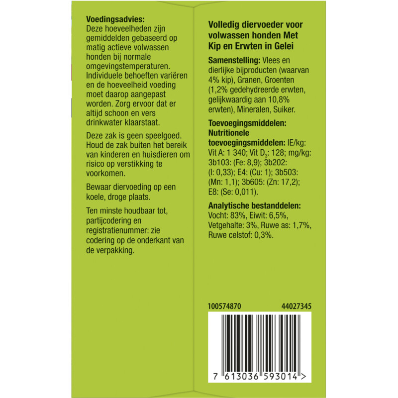 Een afbeelding van Bonzo Maaltijdzakjes in gelei met rund kip lam