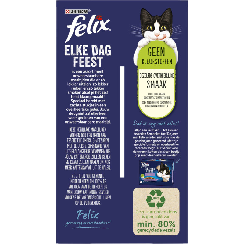 Een afbeelding van Felix Elke dag feest vis selectie in gelei