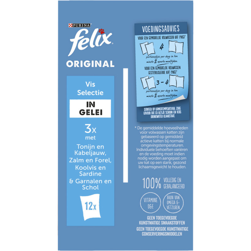 Een afbeelding van Felix Original vis selectie in gelei