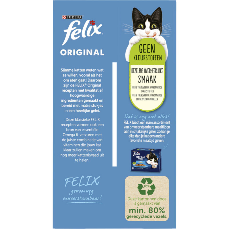 Een afbeelding van Felix Original vis selectie in gelei