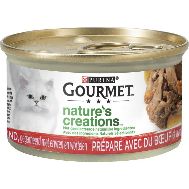 Een afbeelding van Gourmet Nature's creations met rund & erwten