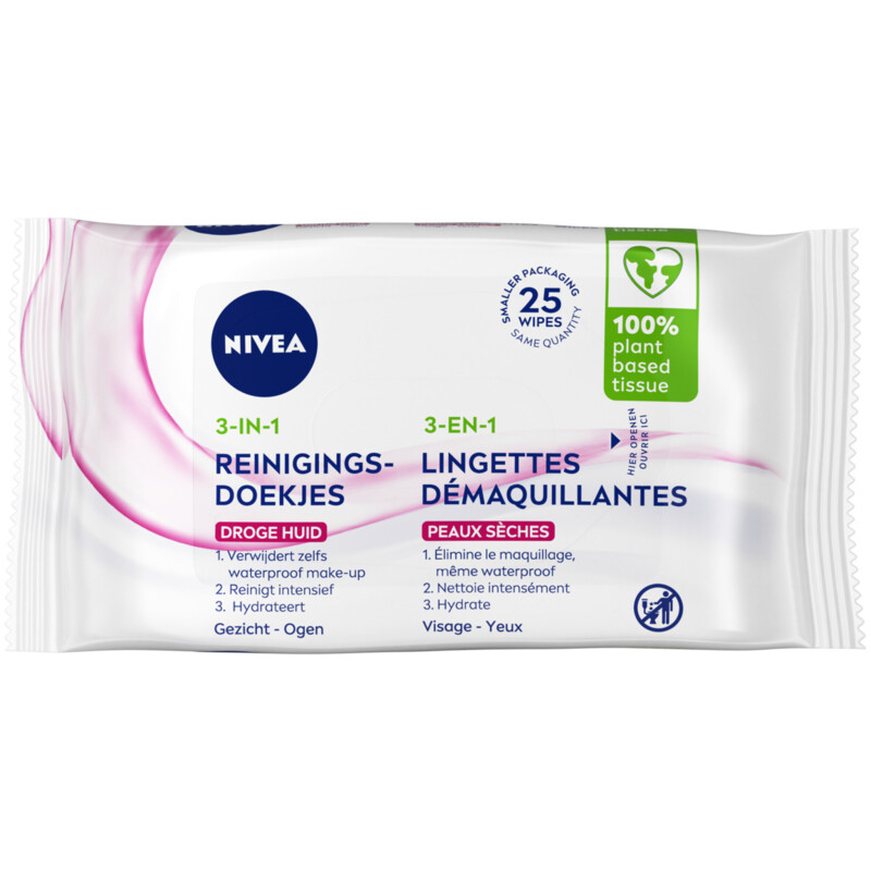 Een afbeelding van Nivea Reinigingsdoekjes droge/gevoelige huid