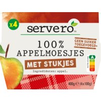 Een afbeelding van Servero 100% appelmoesjes met stukjes