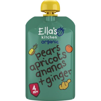 pdp-image-Ella's kitchen Peer, abrikoos, ananas + gember 4+ mnd