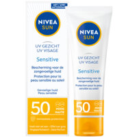 Een afbeelding van Nivea Sun uv gezicht sensitive spf50 crème