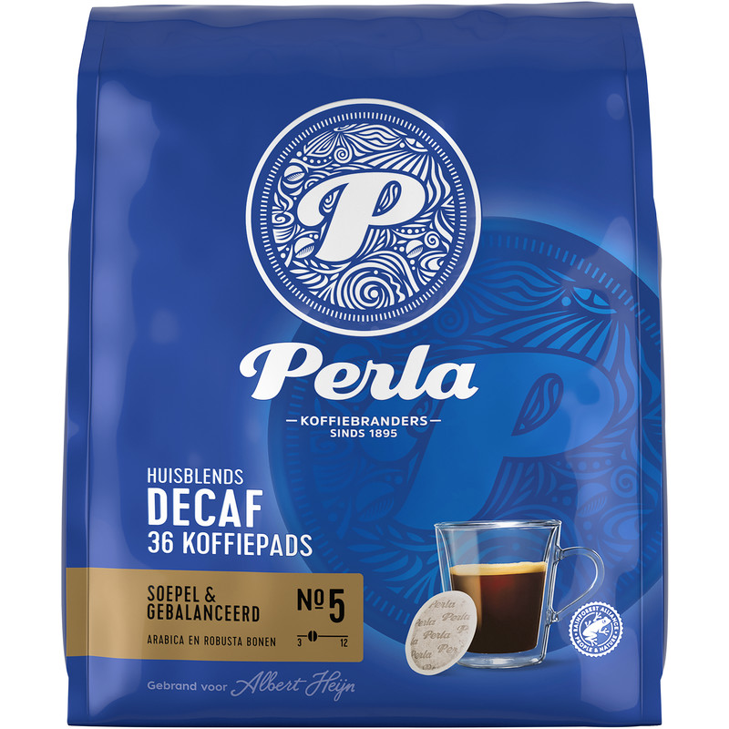 Een afbeelding van Perla Huisblends Decaf koffiepads