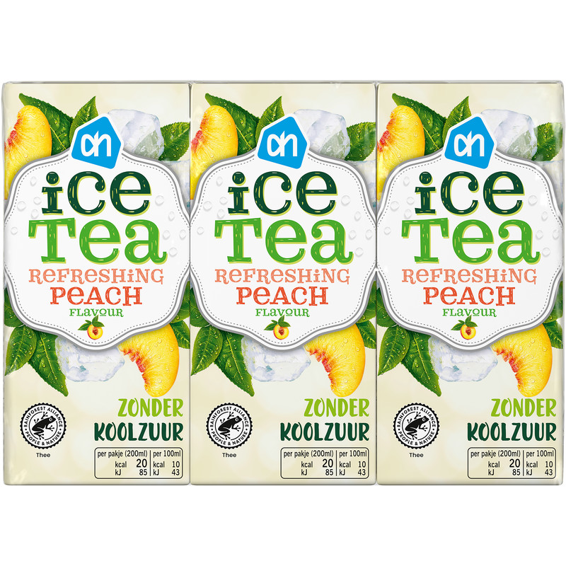 Een afbeelding van AH Ice tea refreshing peach 6-pack