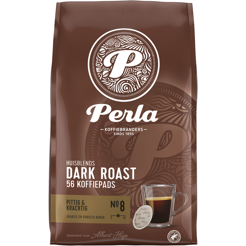 Een afbeelding van Perla Huisblends Dark roast koffiepads