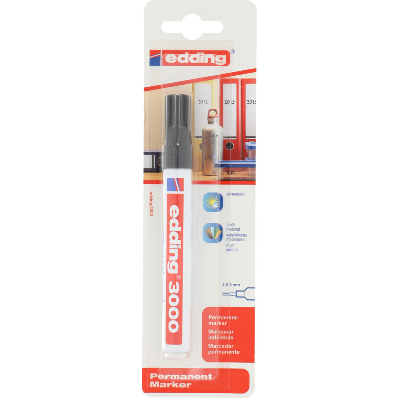 Een afbeelding van Edding Permanent marker zwart