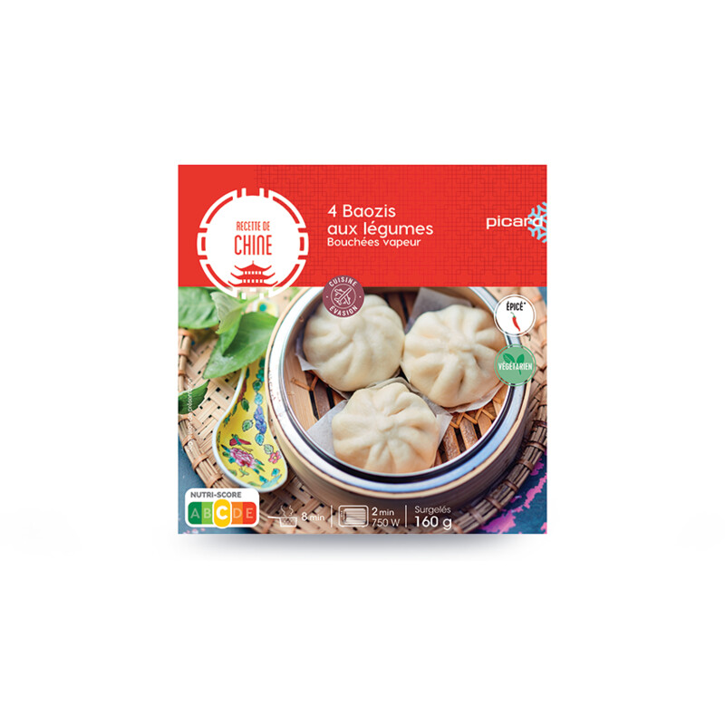 Een afbeelding van Picard Chinese groente baozis