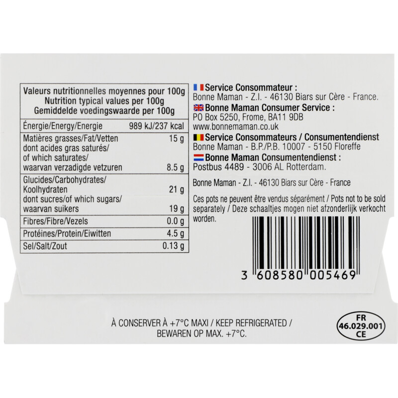 Een afbeelding van Bonne Maman Creme brulee