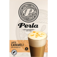 Een afbeelding van Perla Huisblends Latte caramel oploskoffie