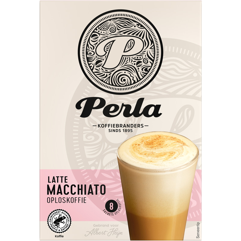 Een afbeelding van Perla Huisblends Latte macchiato oploskoffie