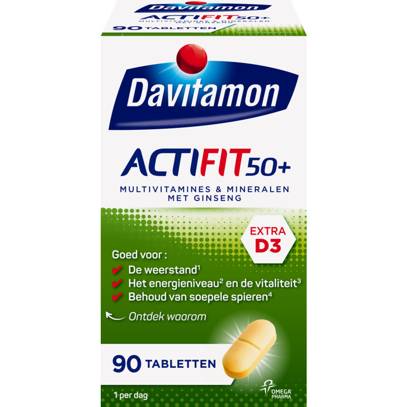 Een afbeelding van Davitamon Actifit 50+ extra D3