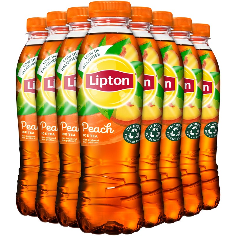 Een afbeelding van Lipton Ice tea peach 0.5 liter tray