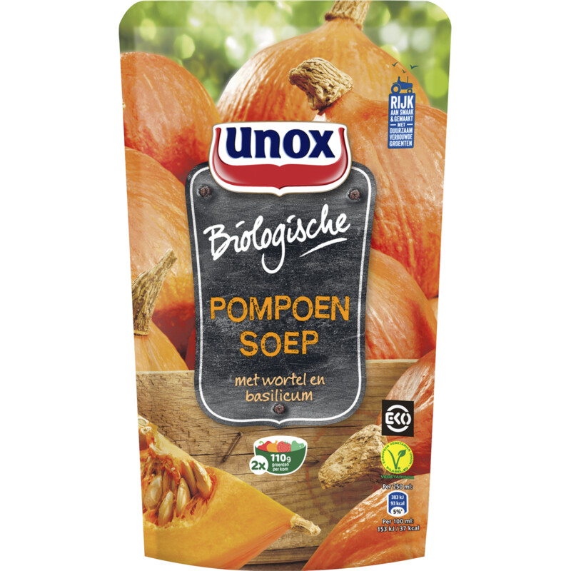 Een afbeelding van Unox Biologische pompoen soep